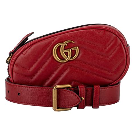 gucci waist bag red|Gucci fanny pack red.